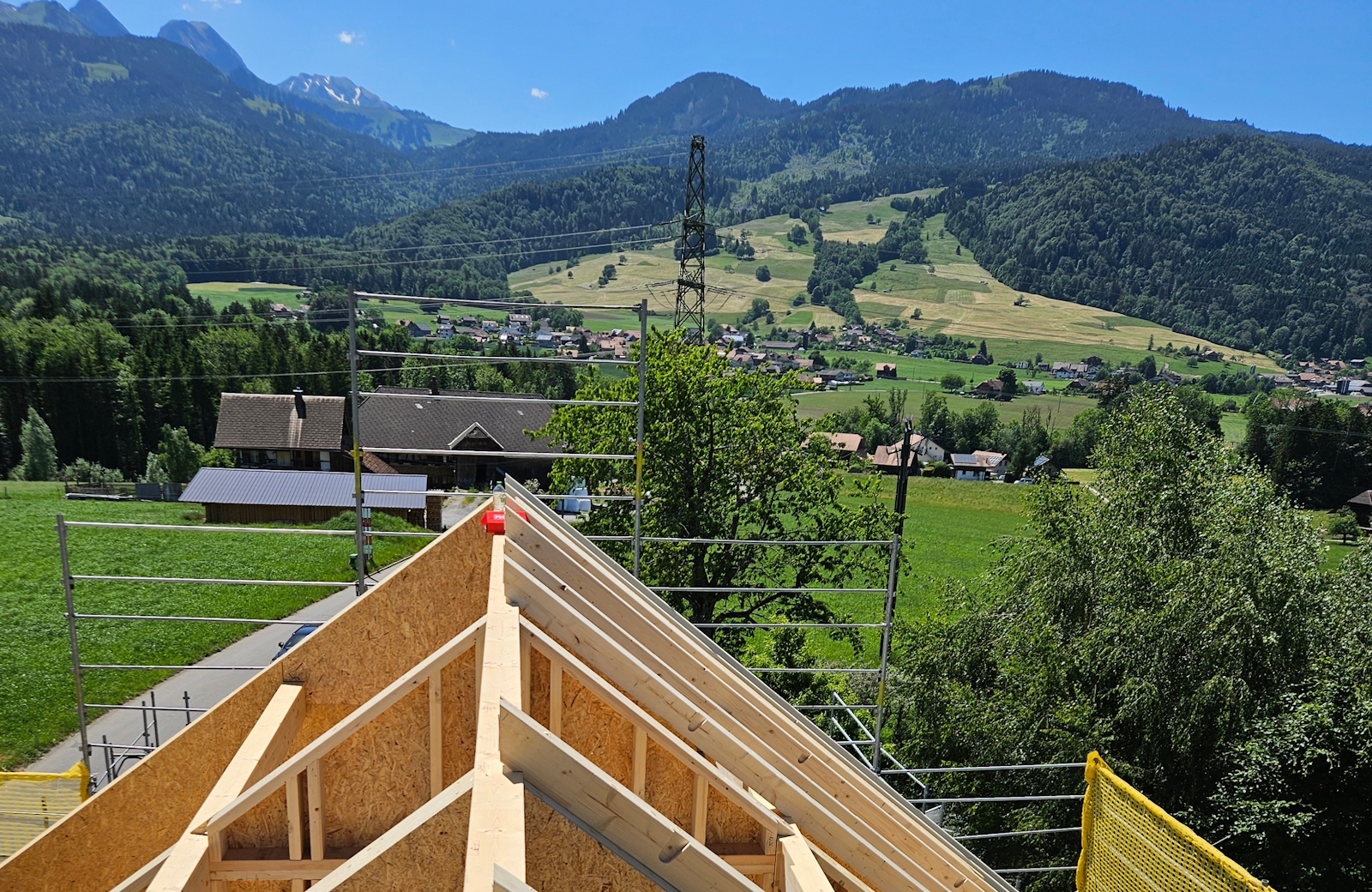 Aufrichten mit Aussicht